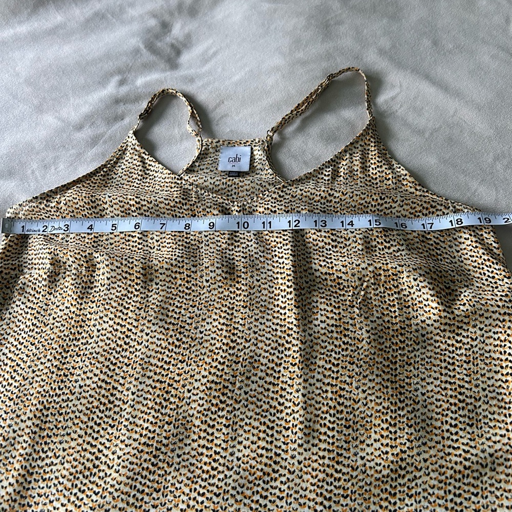 CAbi Beige Patterned Camisole Top - Picture 4 of 5